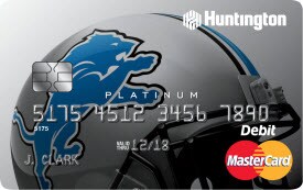 debit huntington card detroit lions platinum banking