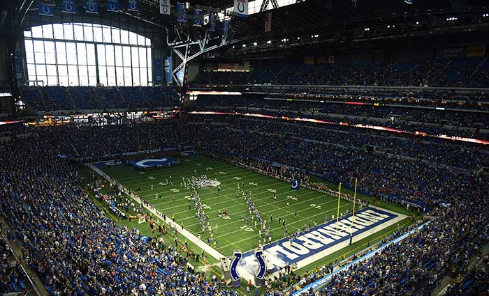 Photo of Lucas Oil Stadium.