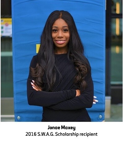 Jonae Maxey, 2016 S.W.A.G Scholarship recipient