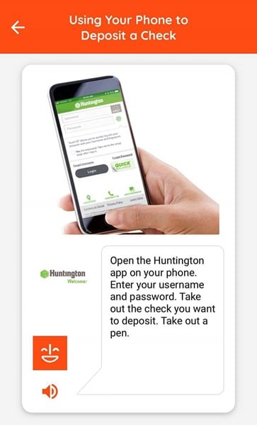 Using your phone to deposit a check