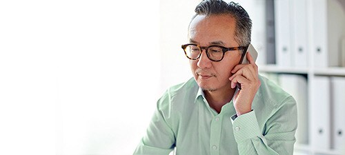 guy on phone