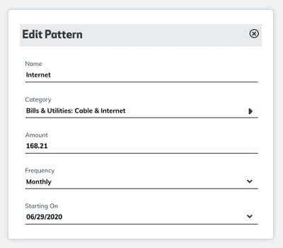 Look Ahead Calendar Customer Pattern