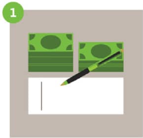 ATM Check Deposit Step 1