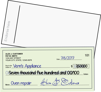 Check with endorsement forged