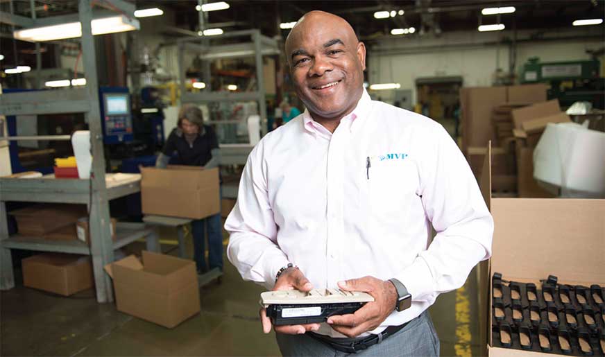 Darrell McNair in MVP warehouse