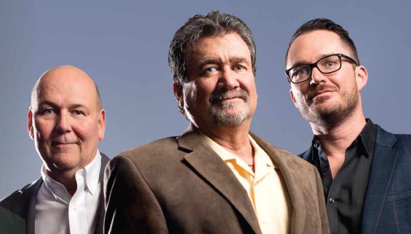 L to R: Fred Price, Chief Financial Officer; Tim Rayl, President and Chief Executive Officer; Ryan Richards, Chief Operating Officer, J. Rayl Transport Inc.