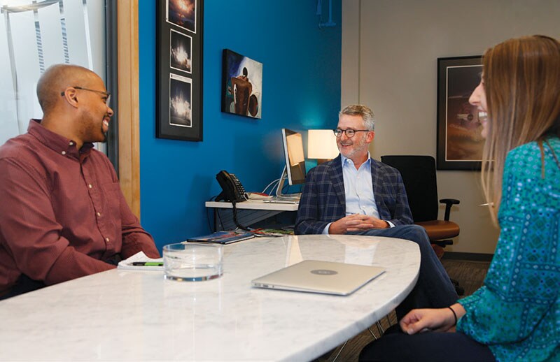 Rev1’s team of 32 employees is composed of former entrepreneurs, investors and startup advisers who leverage decades of experience to help startups navigate common challenges. (Photography by Jay Laprete)
