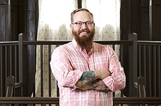 Josh Meeder, owner headshot; The Center of Harmony