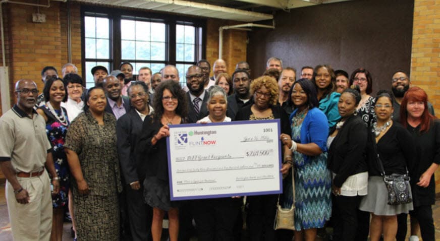 Flint & Genesee Chamber of Commerce with a FlintNOW check.