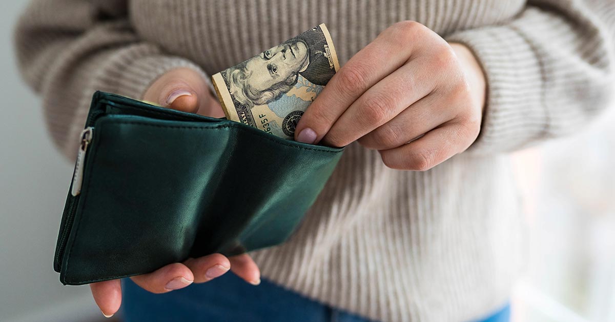 Money in a wallet