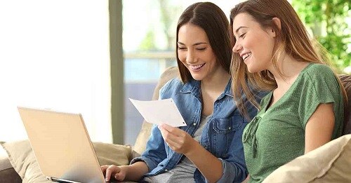 two friends research what is needed to open a bank account