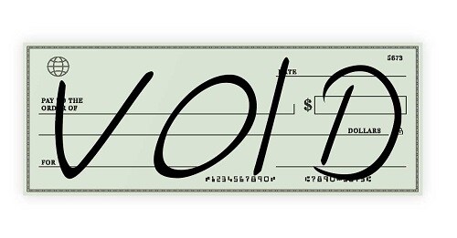 a voided check